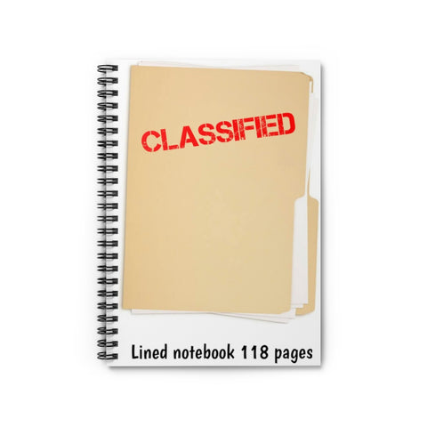 Spiral Notebook Lined // CLASSIFIED