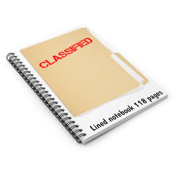 Spiral Notebook Lined // CLASSIFIED